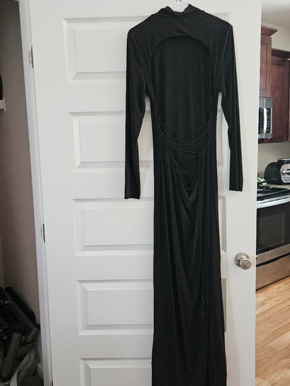 Black maxi dress